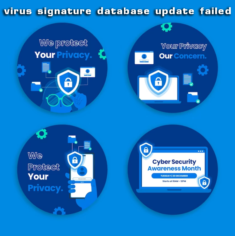 Virus signature database update failed